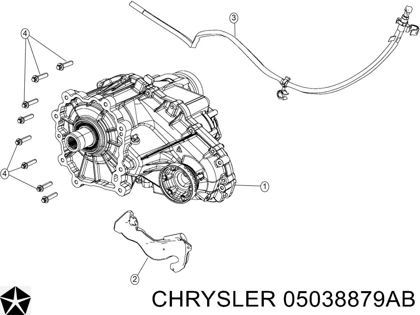 05038879AB Chrysler Раздатка, коробка раздаточная