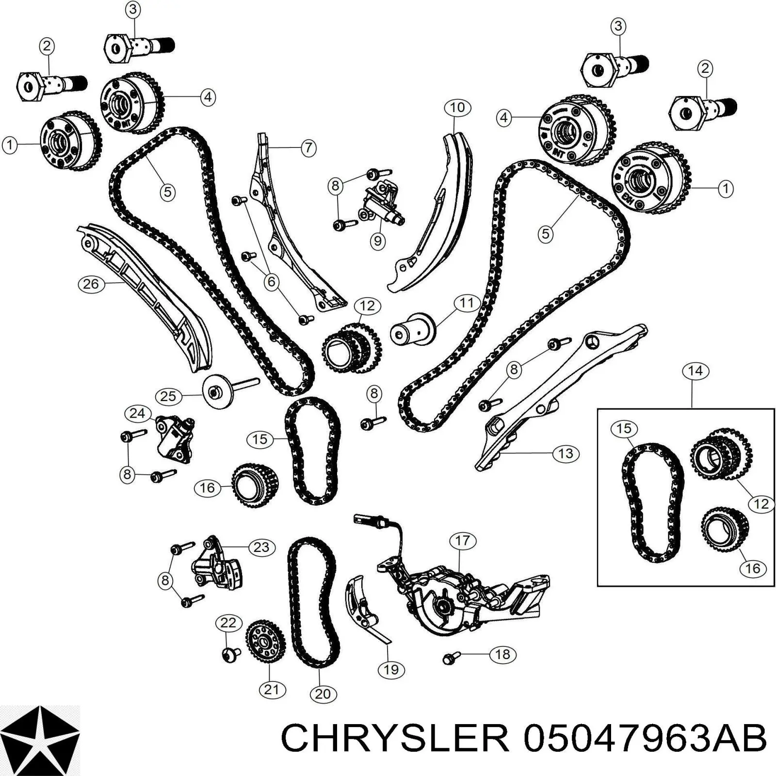 C989 Cloyes Цепь