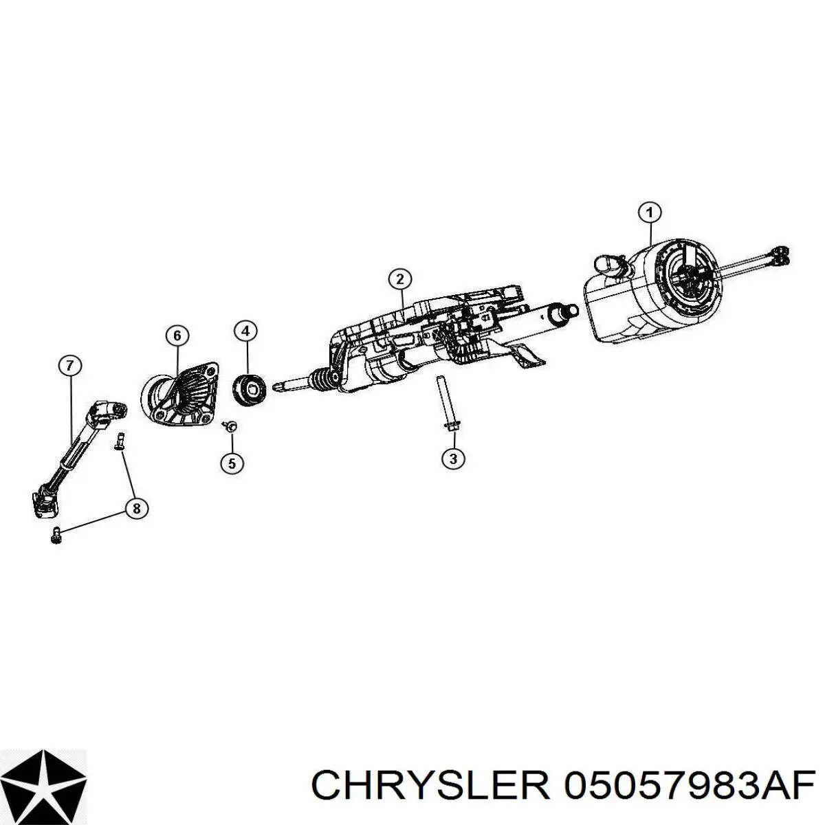 05057983AF Chrysler Колонка рулевого управления