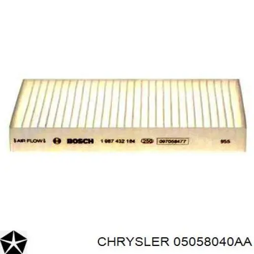 Фильтр воздушный отопителя Chrysler 05058040AA цена, от 5.65 USD