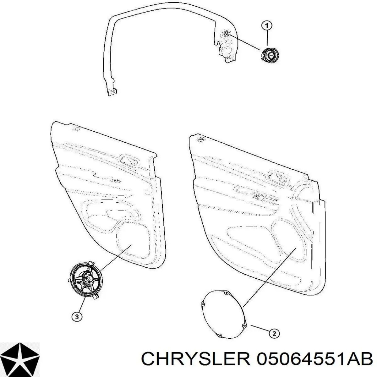 05064551AA Chrysler Динамик задний