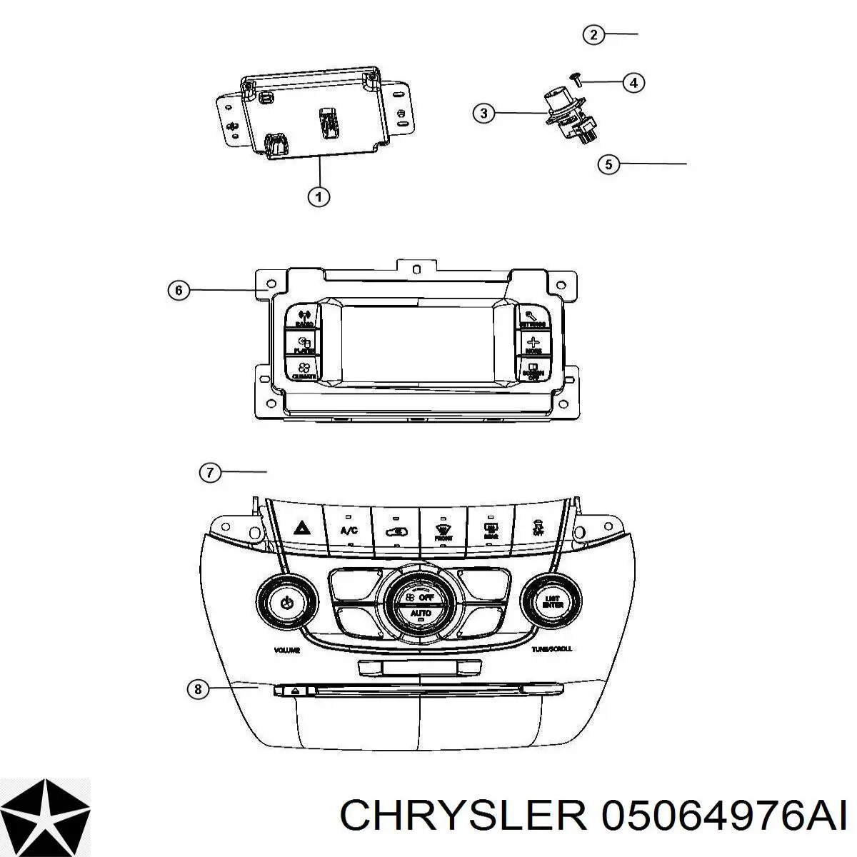  Chrysler 5064976AI цена, от 12.97 USD
