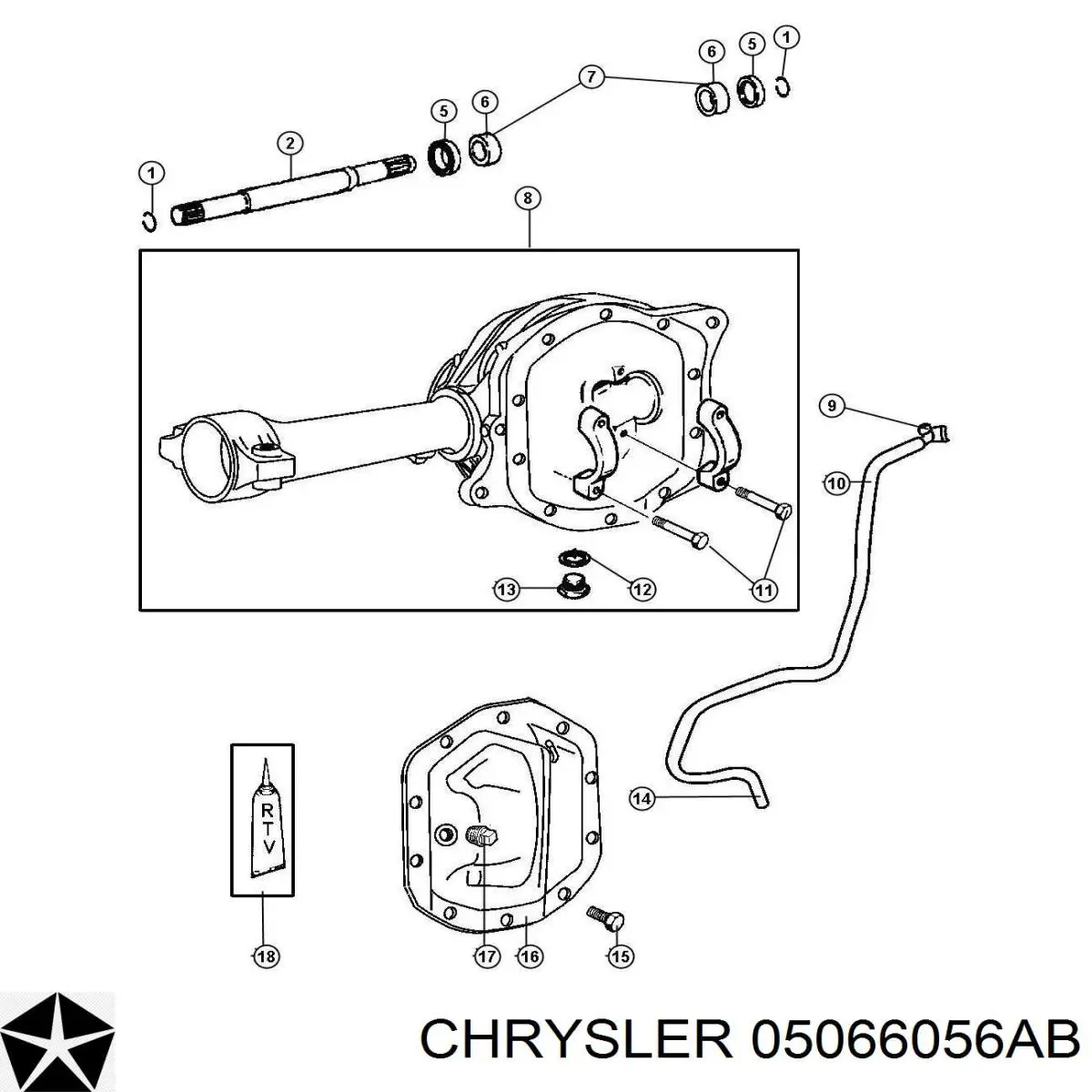  Chrysler 05066056AB цена, от 43.90 USD