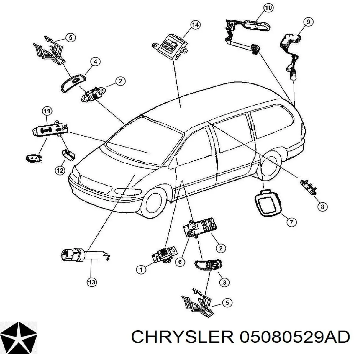  Chrysler 05080529AD