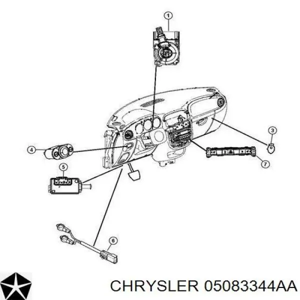 Купить 56045043AF Chrysler Лягушка стоп сигнала