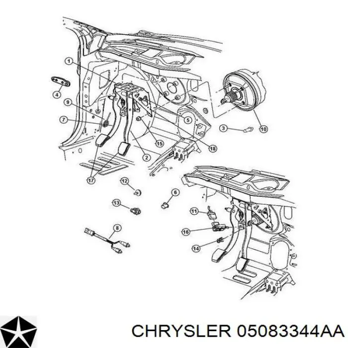 Лягушка тормоза Vernet BS4682