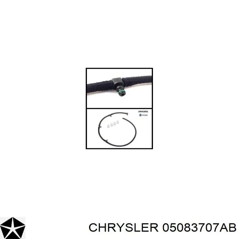 Трубка топливная, обратная от форсунок Chrysler 05083707AB цена, от 20.54 USD