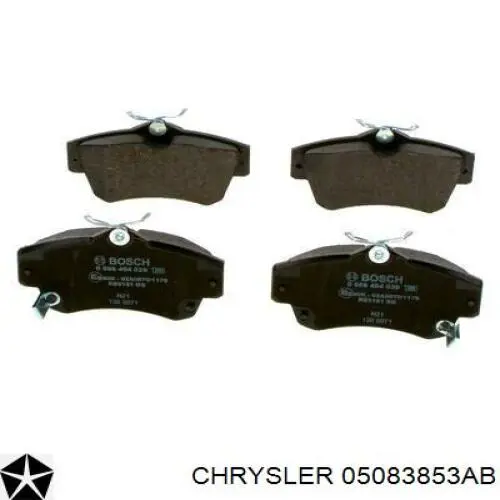 Передние тормозные колодки 05083853AB Chrysler