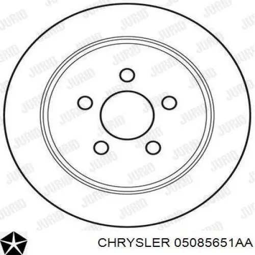 Купить 05085651AA Chrysler Диск тормозной задний