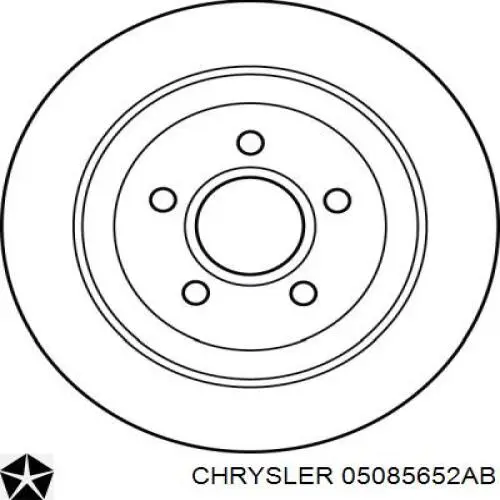 Тормозные диски 05085652AB Chrysler