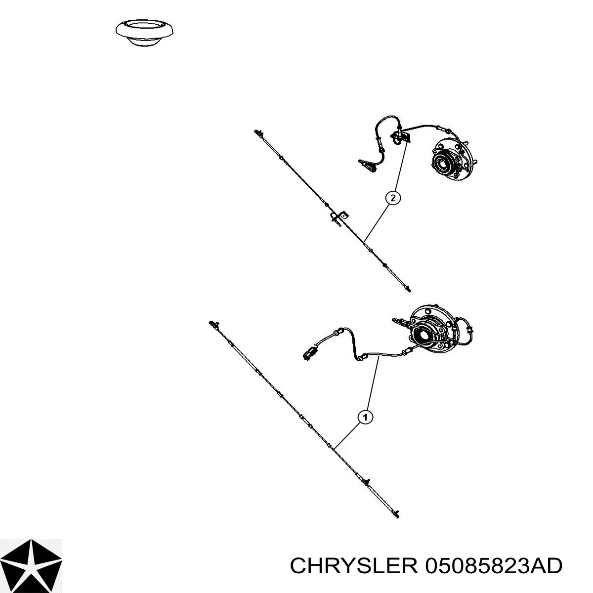 05085823AD Chrysler датчик абс (abs передний левый)
