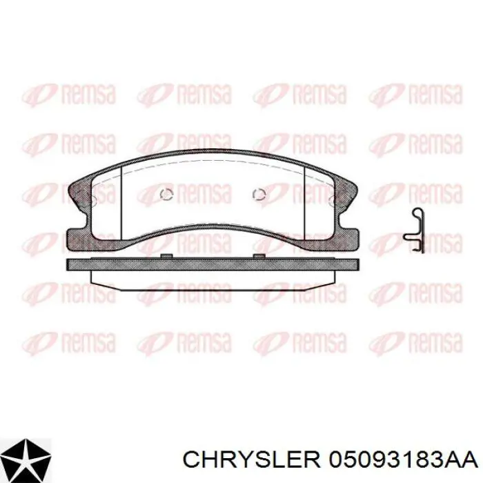 Колодки Chrysler 05093183AA цена, от 38.22 USD
