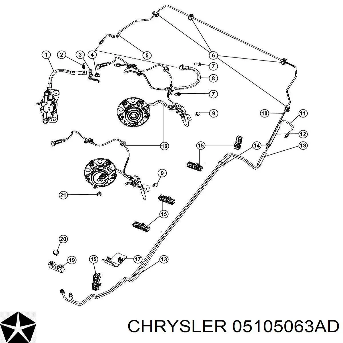 05105063AD Chrysler радиатор масляный