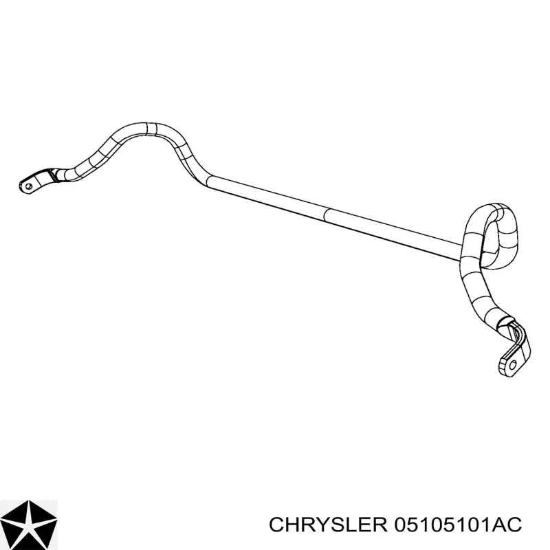 Втулка переднего стабилизатора 05105101AC Chrysler