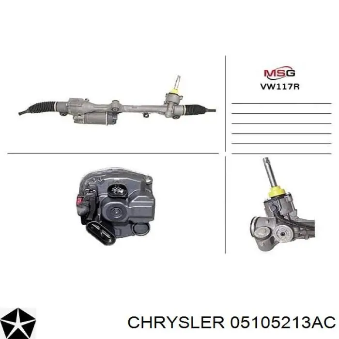 Реечный рулевой механизм MSG JP202 цена, от 357.29 USD