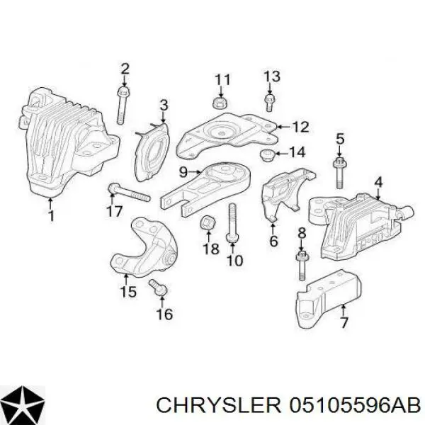  Chrysler 05105596AB цена, от 10.14 USD