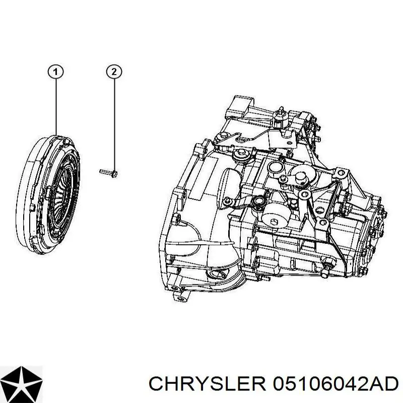 Комплект сцепления (3 части) Chrysler 5106042AB цена, от 482.86 USD