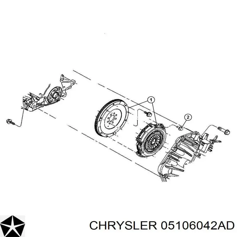 5106042AB Chrysler Сцепление в сборе