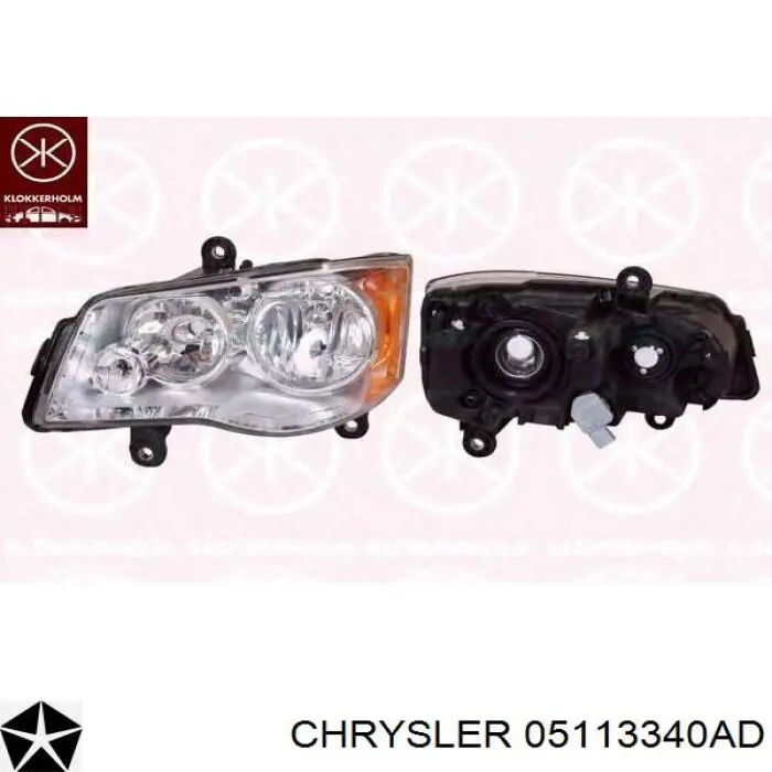 Фара правая 05113340AC Chrysler