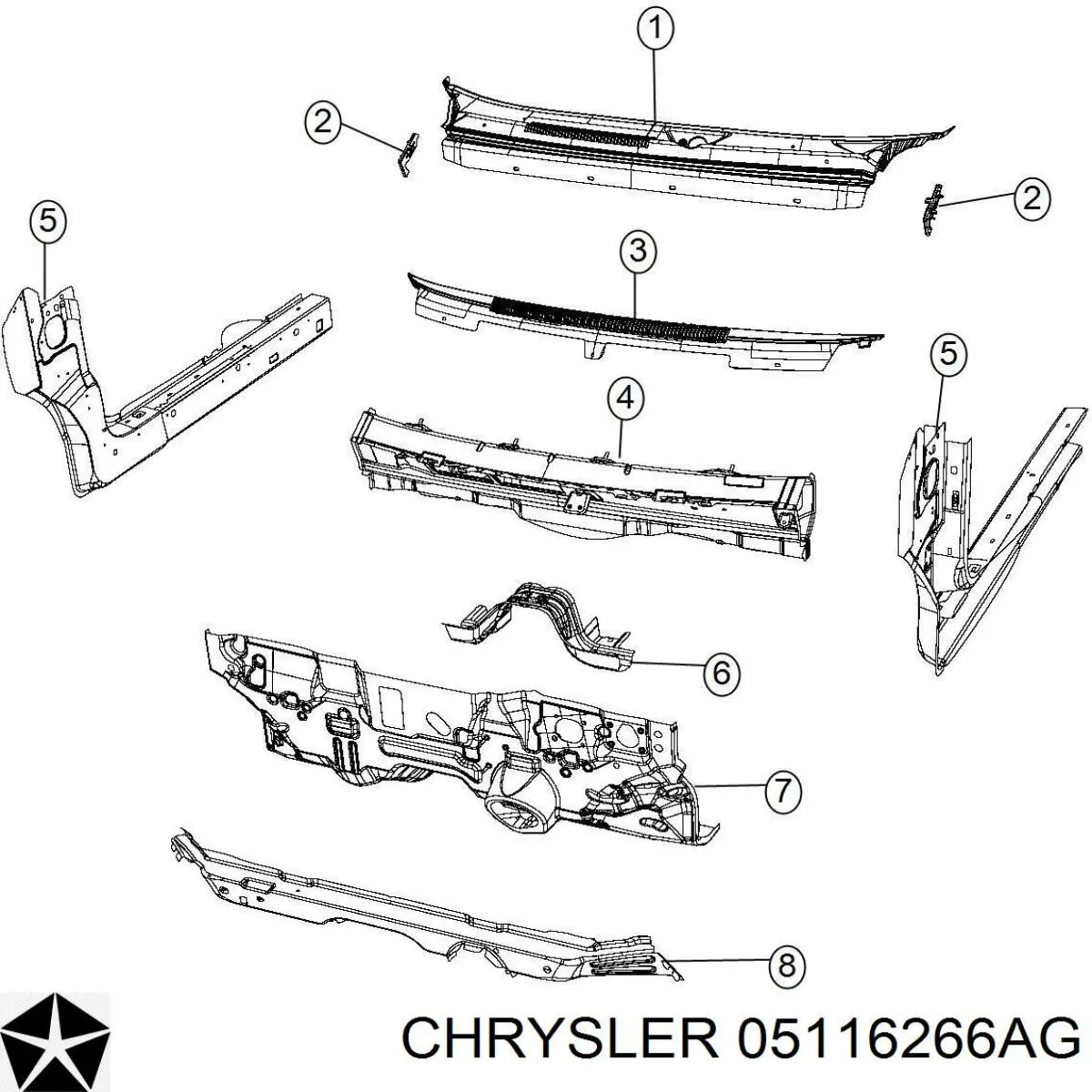  Chrysler 05116266AG цена, от 8.27 USD