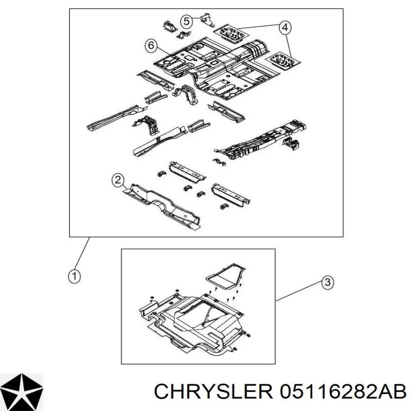 Защита бампера переднего правая Chrysler 05116282AB цена, от 7.90 USD