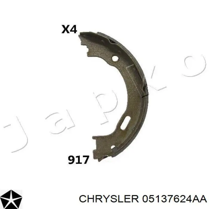 Колодки ручника 05137624AA Chrysler