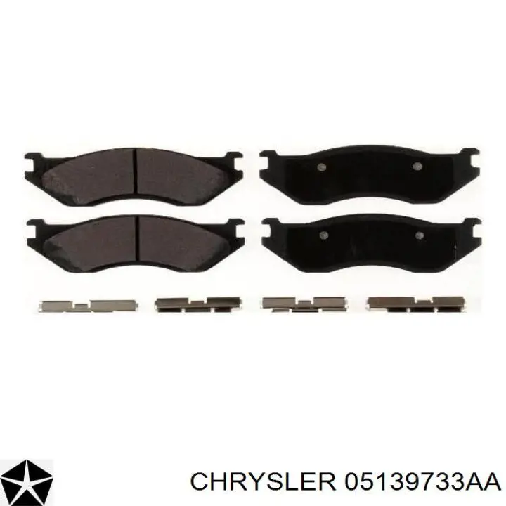 Передние тормозные колодки 05139733AA Chrysler