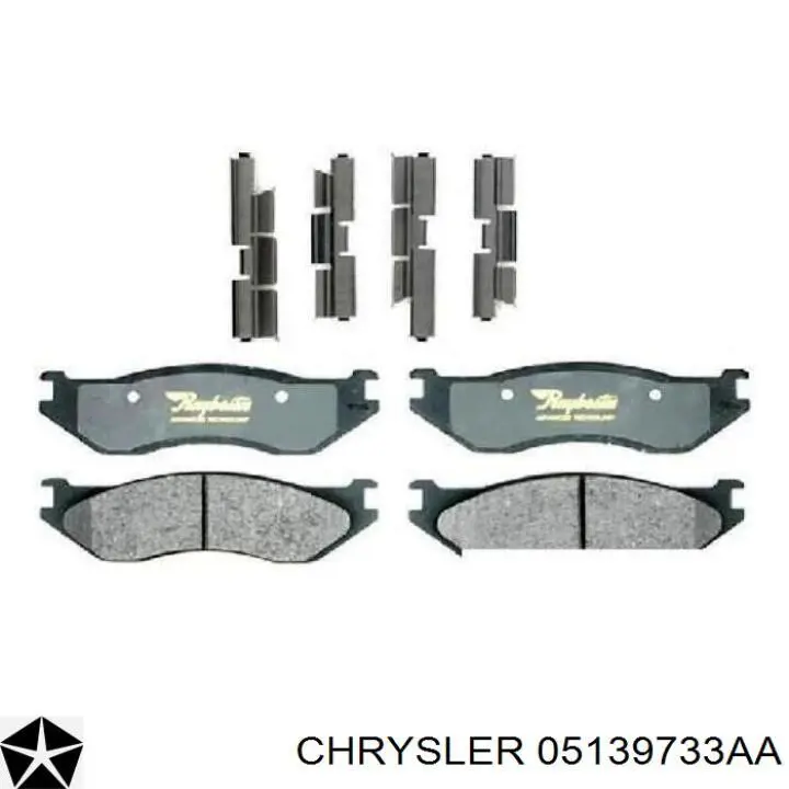 05139733AA Chrysler Колодки передние