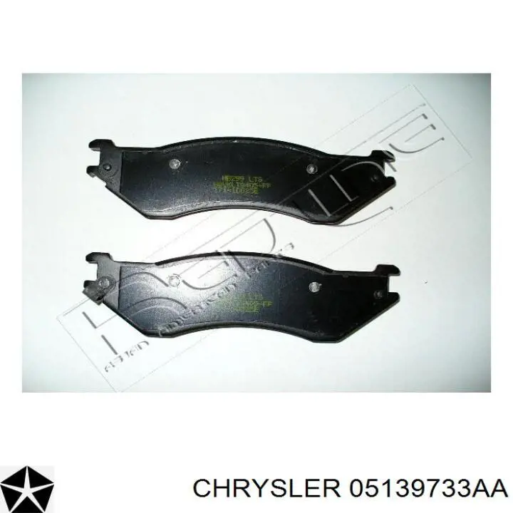 Передние тормозные колодки 05139733AA Chrysler