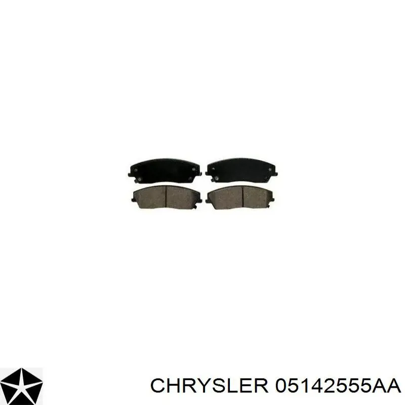 Купить 05142555AA Chrysler Колодки тормозные