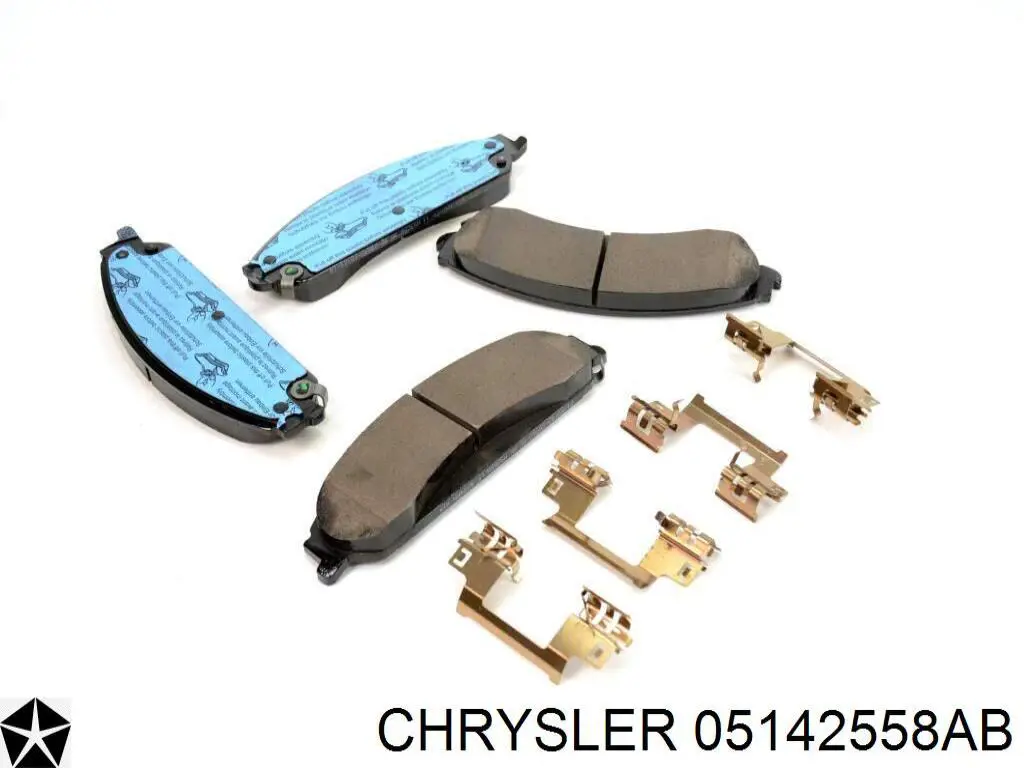 05142558AB Chrysler колодки тормозные передние дисковые