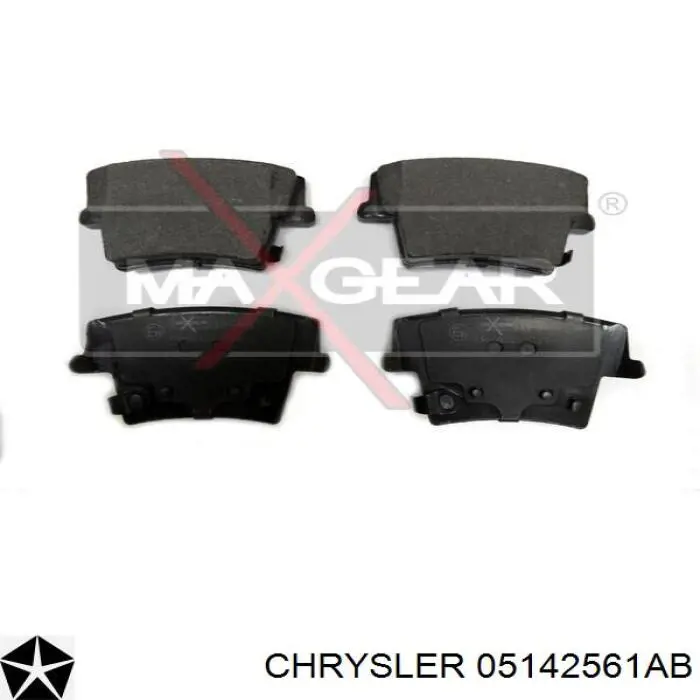 Задние тормозные колодки 05142561AB Chrysler