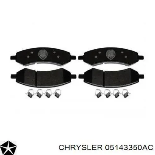05143350AC Chrysler колодки тормозные передние дисковые