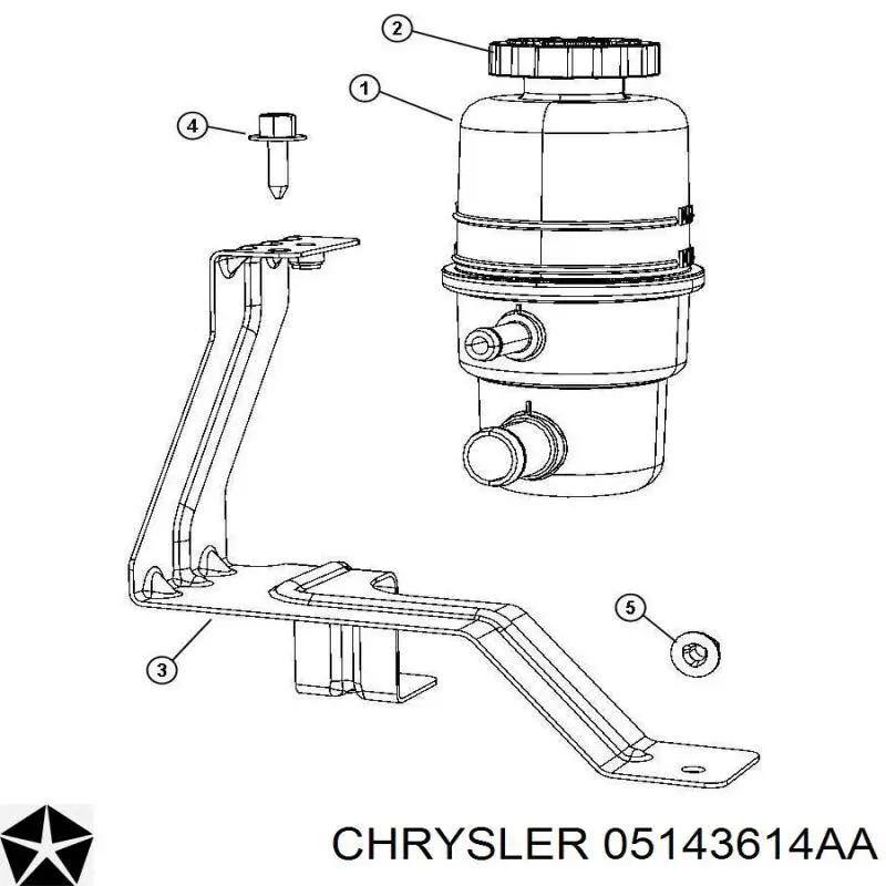 Крышка бачка насоса ГУР 05143614AA Chrysler