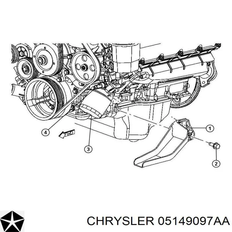 Датчик давления масла 05149097AA Chrysler