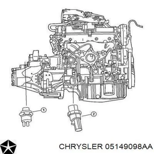 4608303AB Chrysler Датчик указателя давления масла
