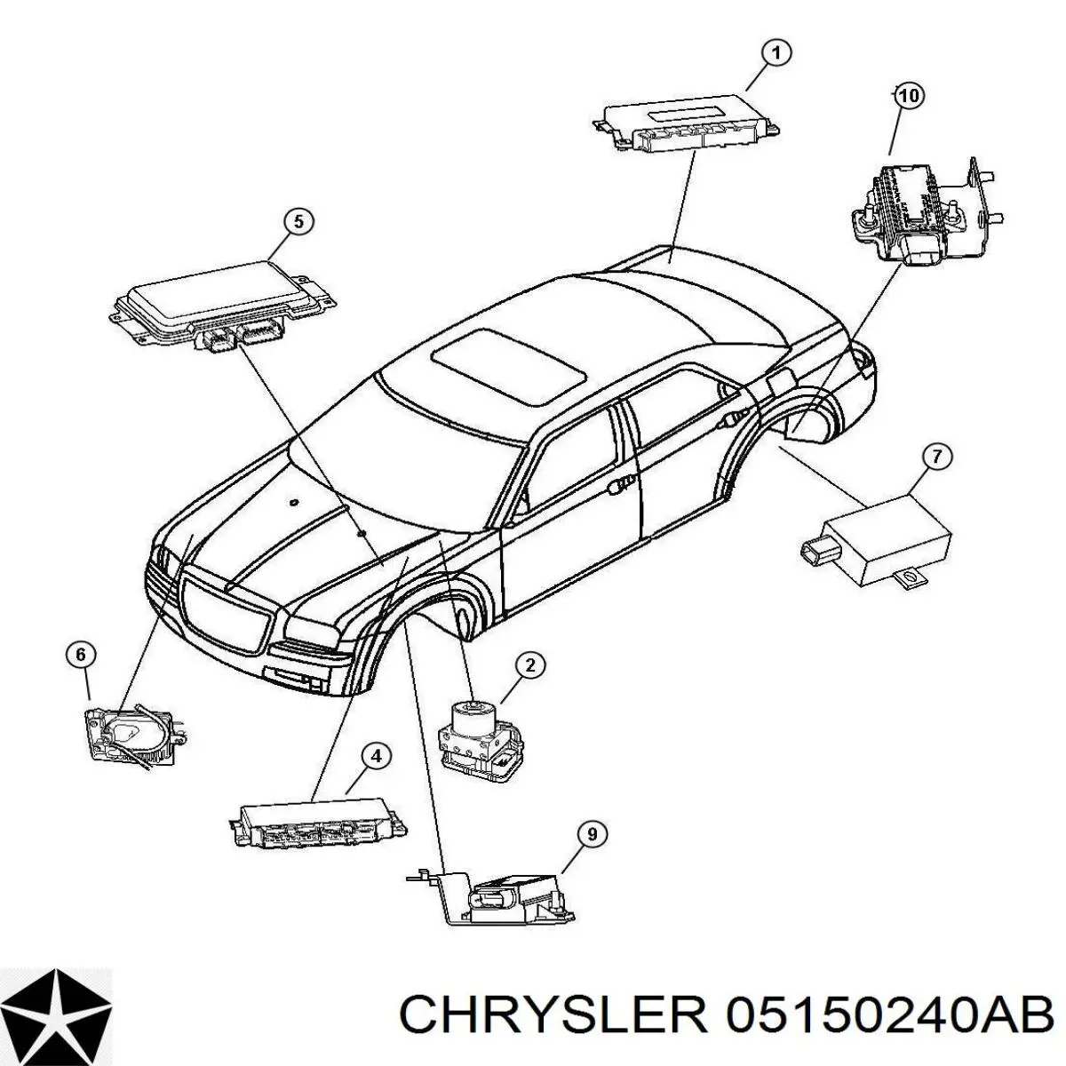 Купить 05150240AB Chrysler Блок управления акпп