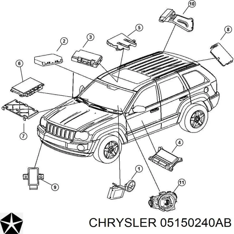 Купить RL150240AB Chrysler Блок управления акпп