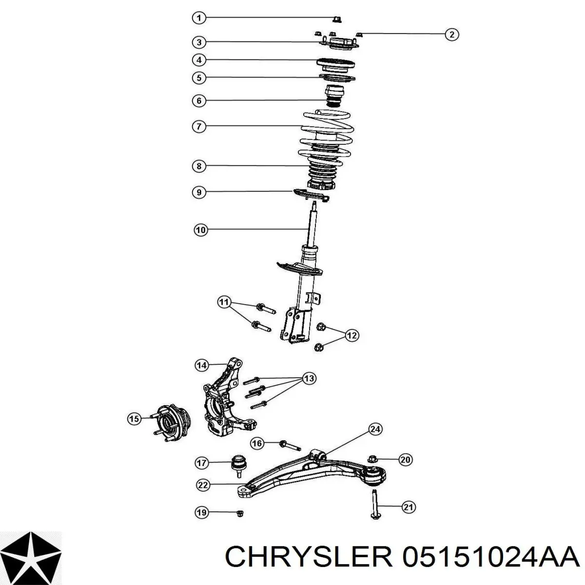 05151024AA Chrysler 