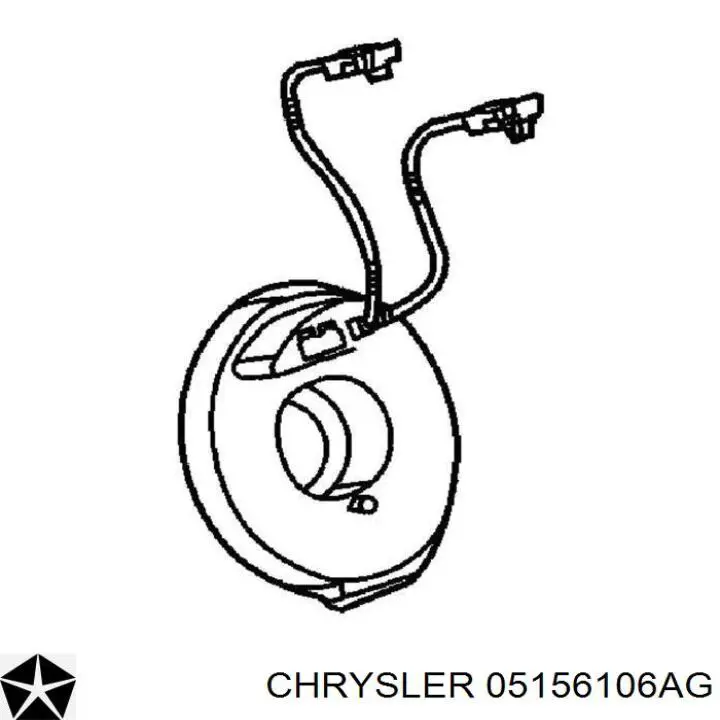 05156106AG Chrysler кольцо airbag контактное, шлейф руля