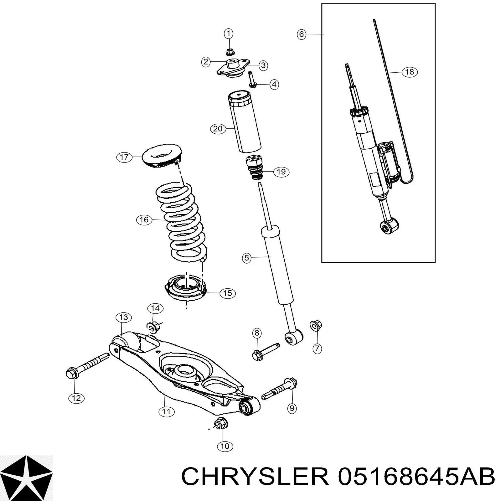  5168645AB Chrysler