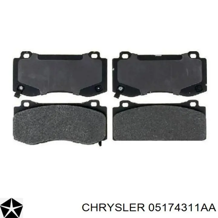 Колодки Chrysler 05174311AA цена, от 48.88 USD