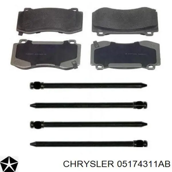 Колодки Chrysler 05174311AB цена, от 48.88 USD