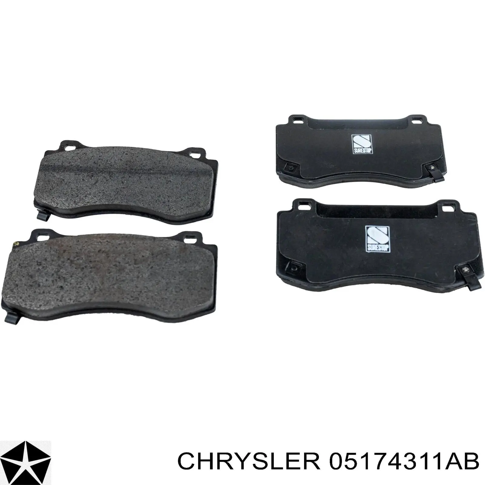 Купить 05174311AB Chrysler Колодки тормозные