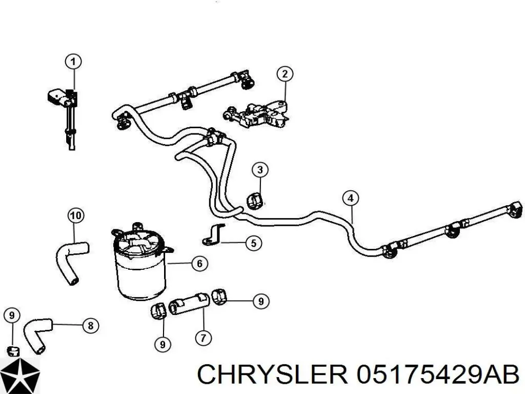 05175429AB Chrysler топливный фильтр