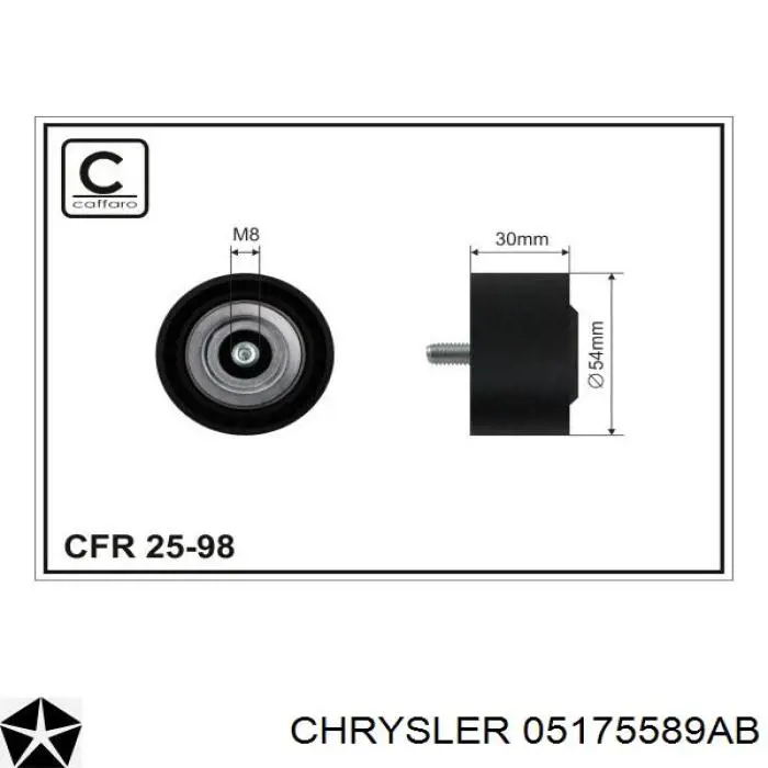 Паразитный ролик 05175589AB Chrysler