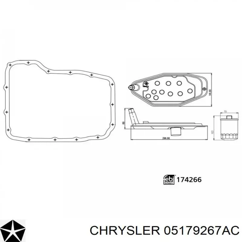 Фильтр АКПП 05179267AC Chrysler