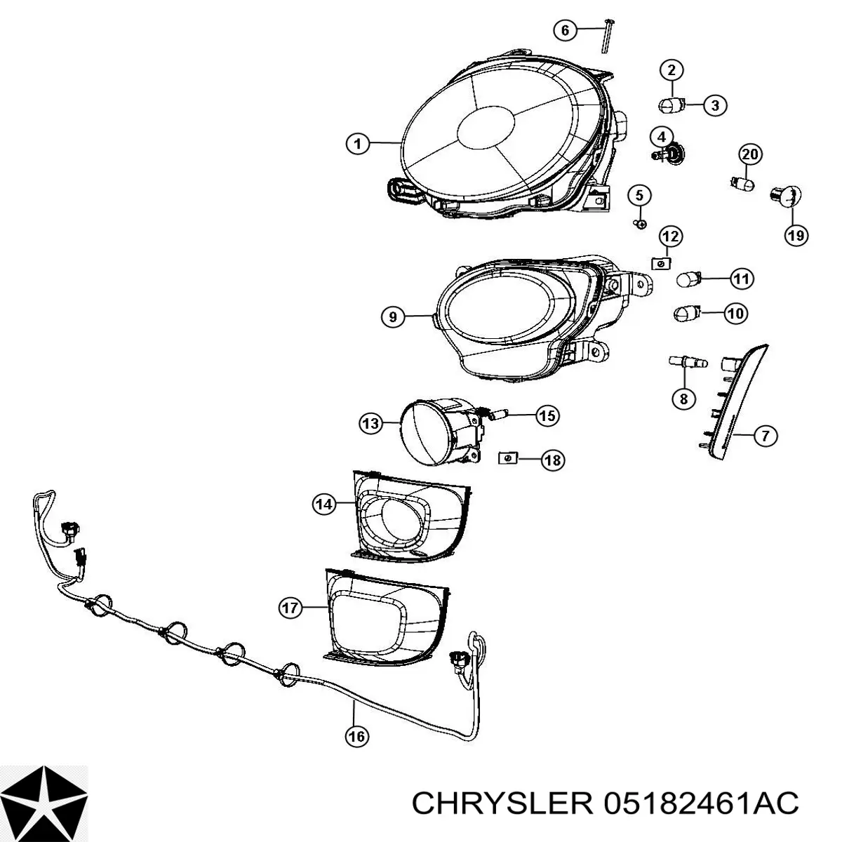 Купить 5182461AC Fiat/Alfa/Lancia 
