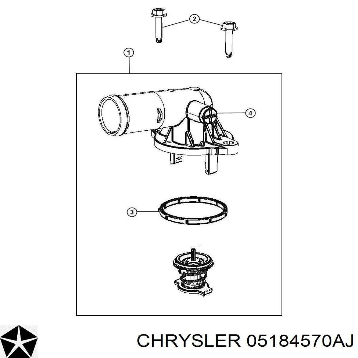 Термостат 05184570AJ Chrysler