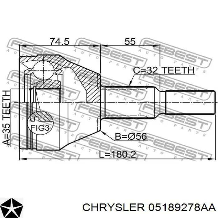 Привод передний правый Trakmotive/Surtrack AM8007 цена, от 148.71 USD